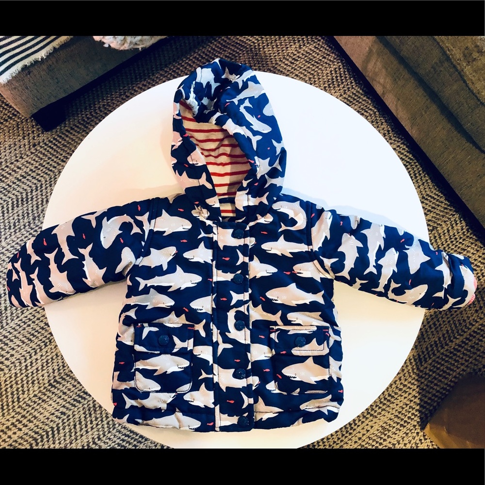 12-18 months Shark Puffy Jacket Baby Boden
